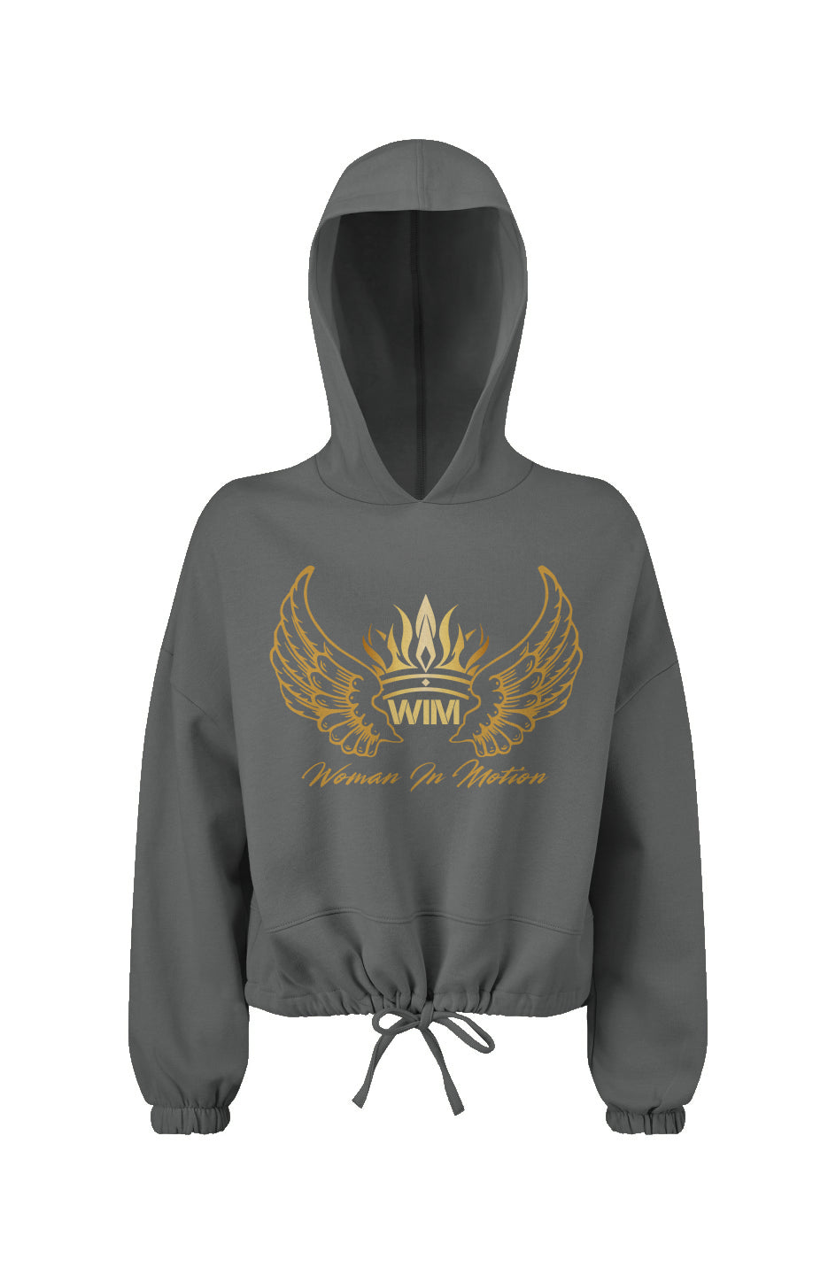 WIM (Women in Motion) Cropped Oversize Hooded Sweatshirt