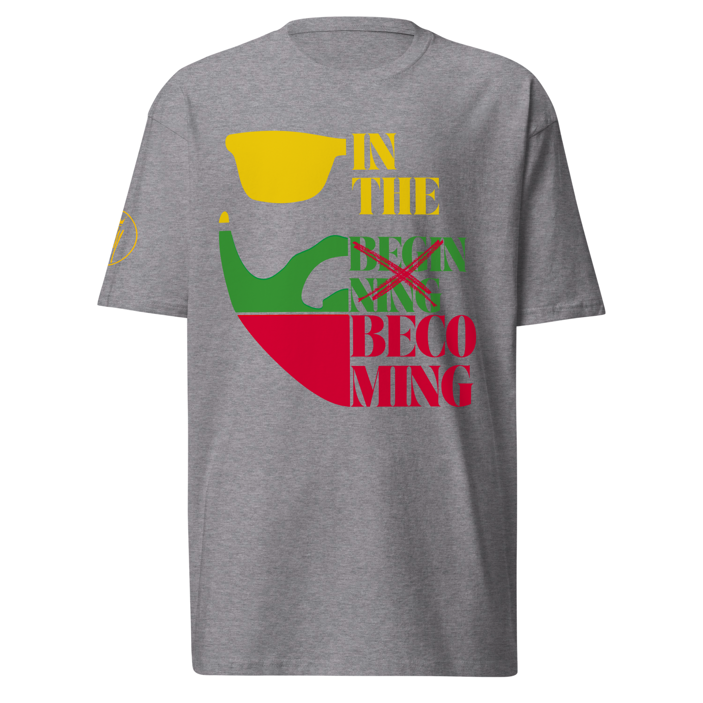 "In the Becoming"  Men's  Premium Heavyweight T-Shirt